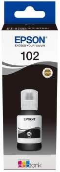 Epson 102 Negro Botella de Tinta Pigmentada Original - C13T03R140 - Prinkweb