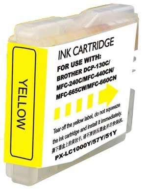 Cartutx compatible Brother LC1000XL Groc