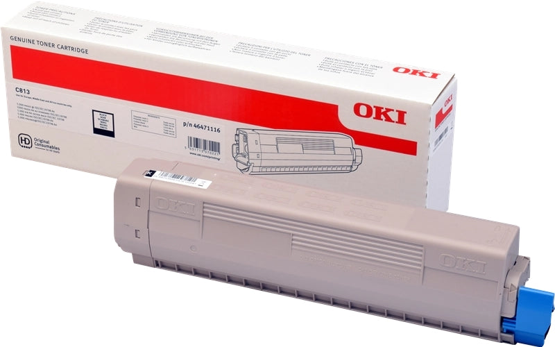 OKI C813 Negro Cartucho de Toner Original - 46471116 - Prinkweb