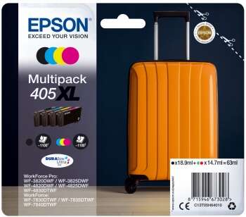 Epson 405XL Pack de 4 Cartuchos de Tinta Originales - C13T05H64010 - Prinkweb