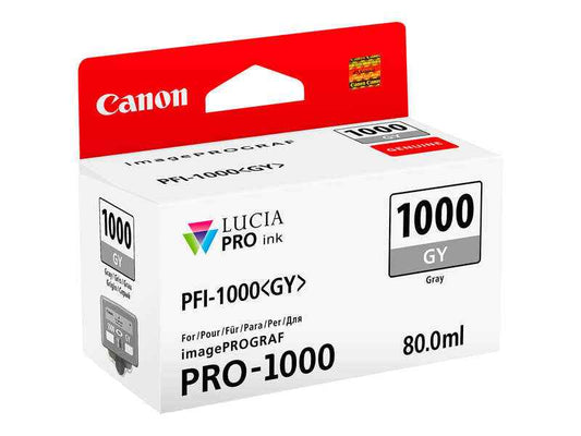 Canon PFI1000 Gris Cartucho de Tinta Original - PFI1000GY/0552C001 - Prinkweb