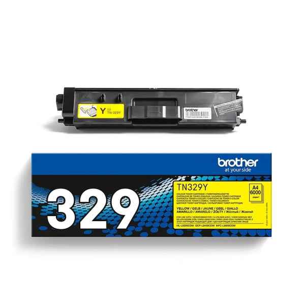 Brother TN329 Amarillo Cartucho de Toner Original - TN329Y - Prinkweb