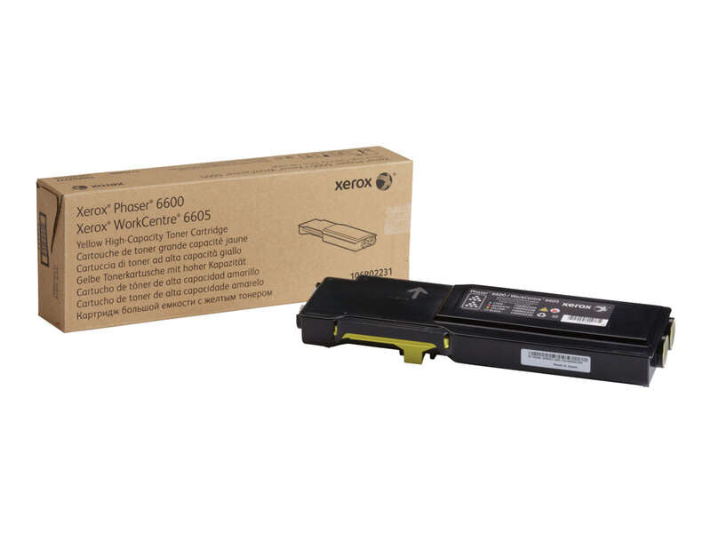 Xerox Phaser 6600/WorkCentre 6605 Amarillo Cartucho de Toner Original - 106R02231 - Prinkweb