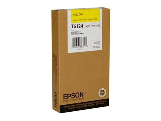 Epson T6124 Amarillo Cartucho de Tinta Original - C13T612400 - Prinkweb