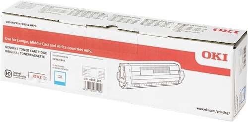 OKI C834/C844 Cyan Cartucho de Toner Original - 46861307 - Prinkweb