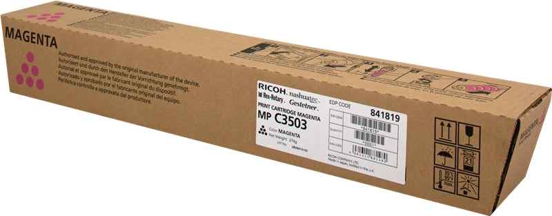 Ricoh Aficio MP-C3003/MP-C3004/MP-C3503/MP-C3504/MP-C4504/MP-C5504/MP-C6004 Amarillo Cartucho de Toner Original - 841818/841814 - Prinkweb