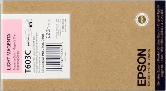 Epson T603C Magenta Light Cartucho de Tinta Original - C13T603C00 - Prinkweb