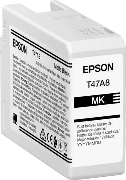 Epson T47A8 Negro Mate Cartucho de Tinta Original - C13T47A800 - Prinkweb