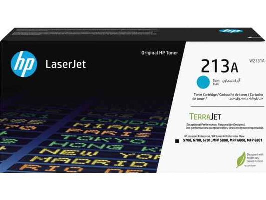 HP W2131A Cyan Cartucho de Toner Original - 213A - Prinkweb