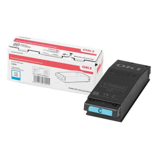 OKI C650 Cyan Cartucho de Toner Original - 9006127 - Prinkweb