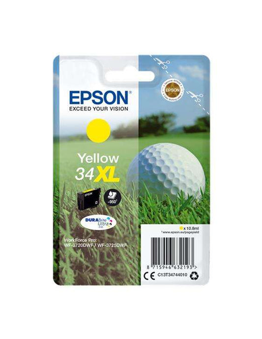 Epson T3474 (34XL) Amarillo Cartucho de Tinta Original - C13T34744010 - Prinkweb
