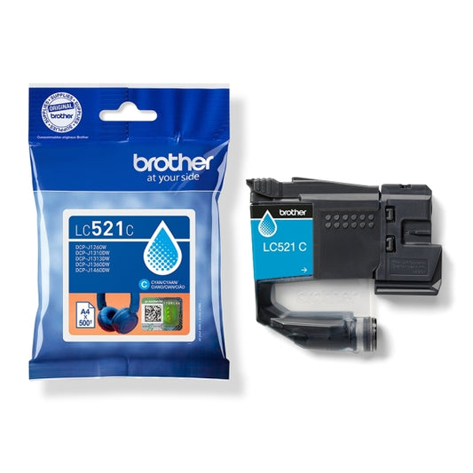 Brother LC521 Cian Cartucho de Tinta Original - LC521C